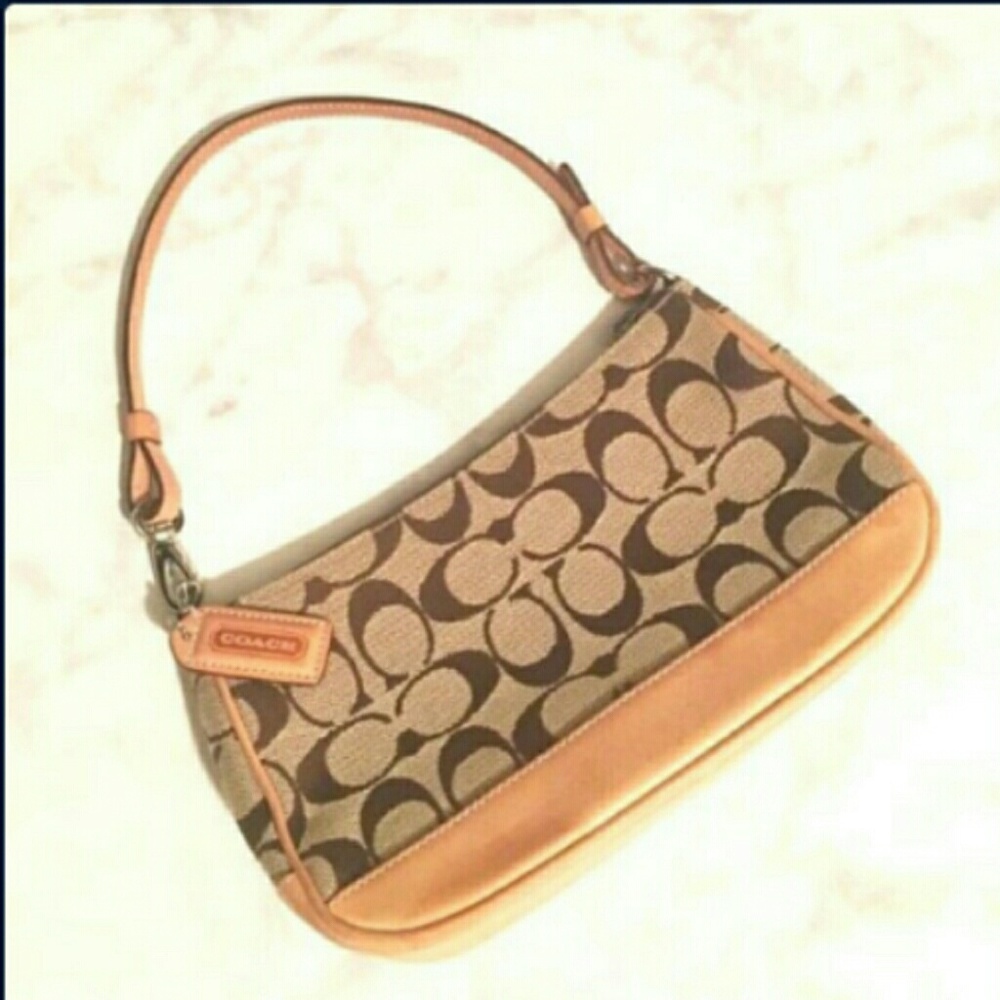Coach signature logo mini bag